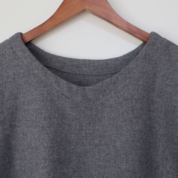 溫暖的冬季羊毛疊搭❣短袖背心式兩用襯衫（自由/灰色） 第10張的照片
