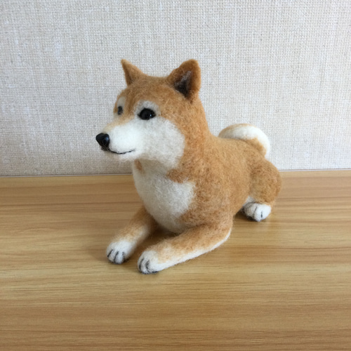 羊毛フェルト 柴犬 羊毛フェルト masapan 通販 16886844｜Creema