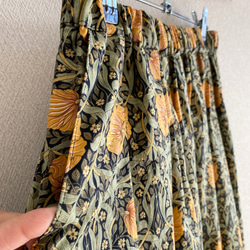 【即納】ウィリアムモリス Pimpernel(黄花）ロングスカート 4枚目の画像