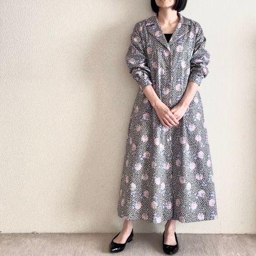 洗える】リバティプリント ワンピース （ミニ丈・ひざ丈