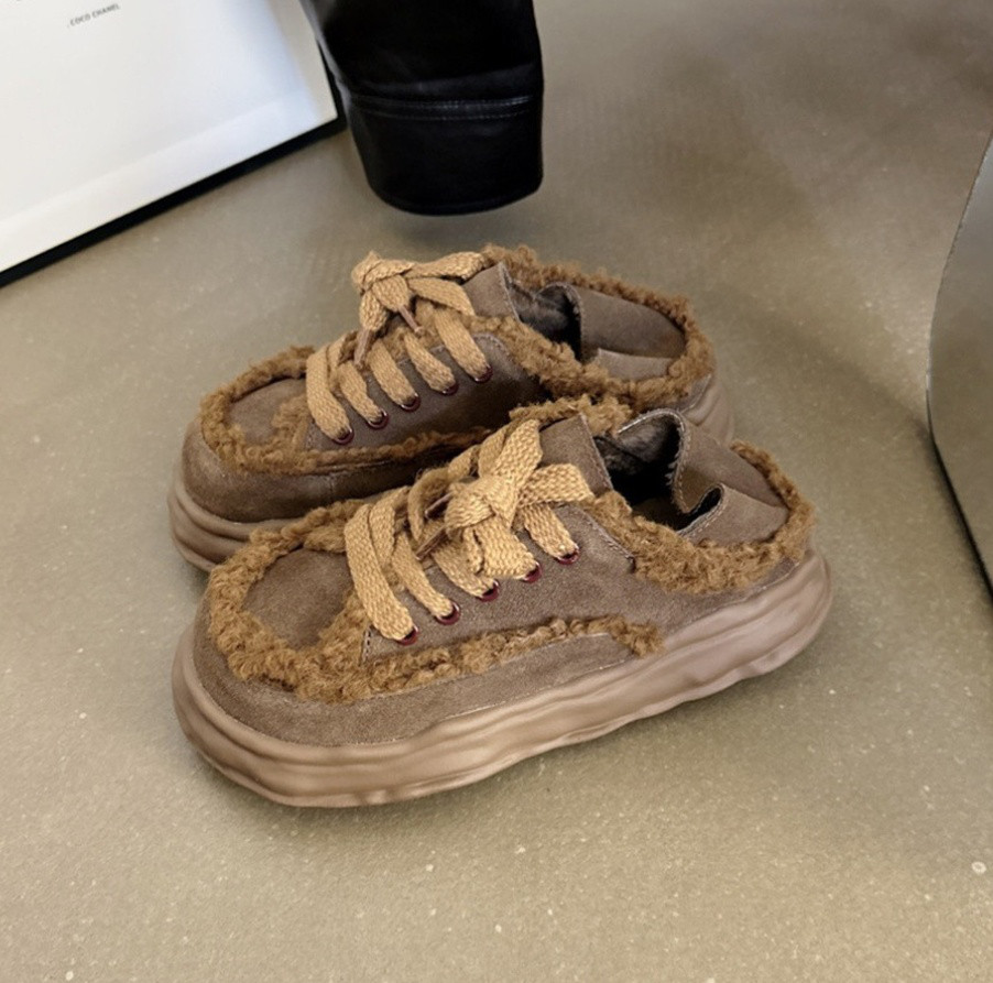 レディース・冬用厚底スクラブレザーで暖かく快適・軽くて速く着られる·サイズ調整無料 3カラー 20-1042