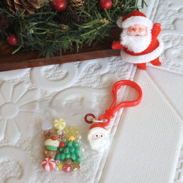 クリスマスのキャンディバッグ003 シャカシャカ＊キーホルダー＊バッグ