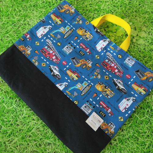 レッスンバッグ　はたらくくるま 入園・入学グッズ専門店hapimade（ハピメイド） / 働く車大集合