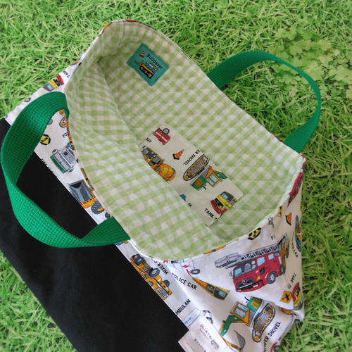 はたらく車のレッスンバッグ レッスンバッグ j-mimatan 通販 16887356