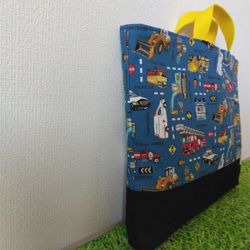 はたらく車のレッスンバッグ レッスンバッグ j-mimatan 通販 16887356