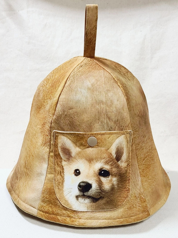 レア*柴犬*サウナハット*羊毛*フェルト*ウール*可愛い*新品 レア*柴犬*サウナハット*羊毛*フェルト*ウール*可愛い*新品