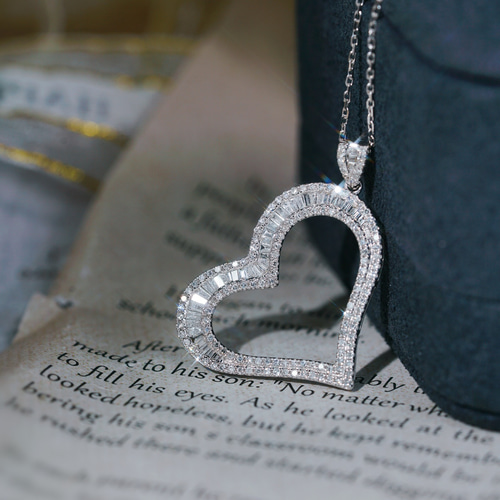 K18ハート型ダイヤモンドペンダントトップのみ