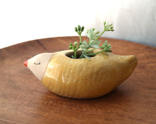 【本物】くっきー！ご本人手作り “指花” 陶器 本物】くっきー！ご本人手作り “指花” 陶器