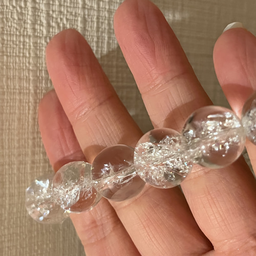 ヒマラヤ水晶ブレスレット クラック ブレスレット ジェピー 通販