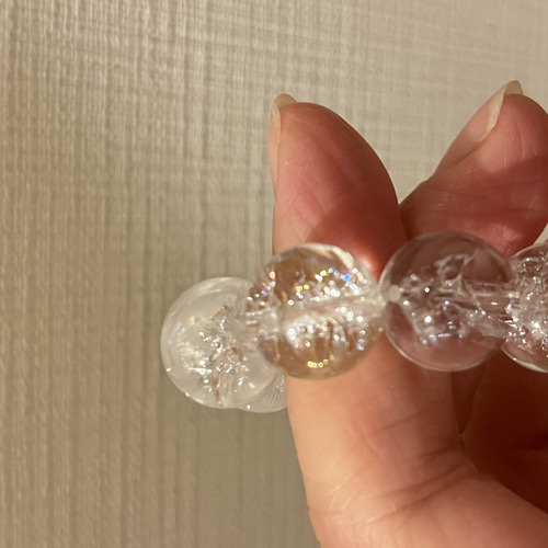 ブラジル産カット水晶 12ミリ ブレスレット Himal 〜harmony