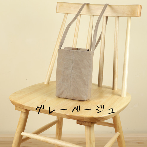 ハンドメイド ポシェット ハンドメイド】鹿革で作ったシンプルデザインのポシェット