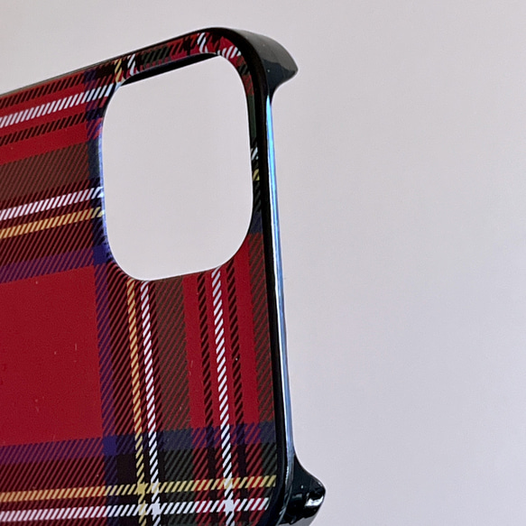 ブロックチェック オレンジ 黄色 ブルー スマホケース 樹脂  スマホカバー けいたいカバー グーグルピクセル アローズ 8枚目の画像