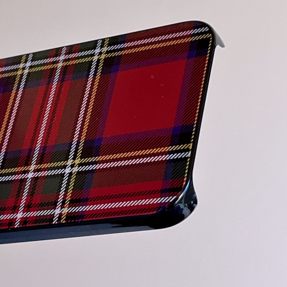 ブロックチェック オレンジ 黄色 ブルー スマホケース 樹脂  スマホカバー けいたいカバー グーグルピクセル アローズ 10枚目の画像