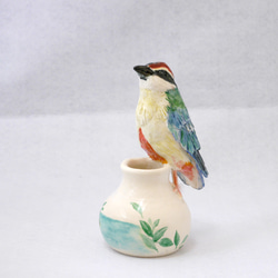 陶器の小鳥「八色鳥（ヤイロチョウ）」 2枚目の画像