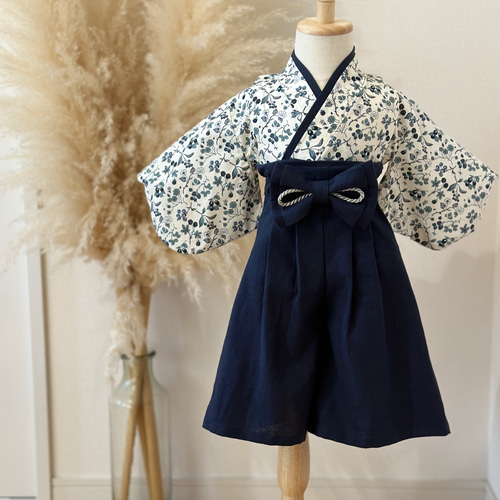 オーダー受付中 ベビー袴 サイズ70〜80 3ヶ月〜2歳くらい ベビー服 