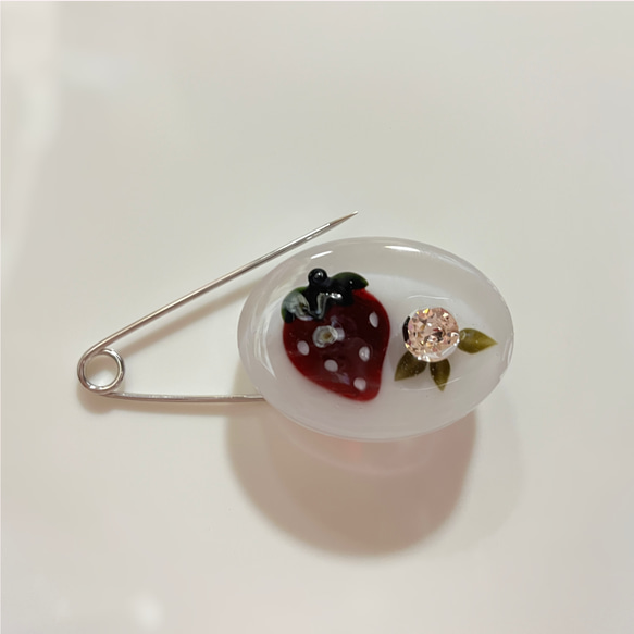strawberry brooch  -fruit selection- 6枚目の画像