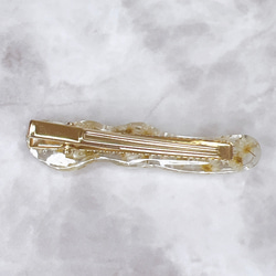 うにょクリップ♡清楚な白いお花のヘアアクセサリー 4枚目の画像