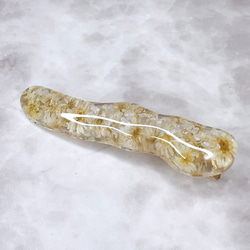 うにょクリップ♡清楚な白いお花のヘアアクセサリー 1枚目の画像