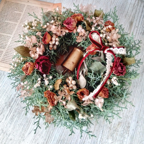 アナベルグリーンリースクリスマス大人