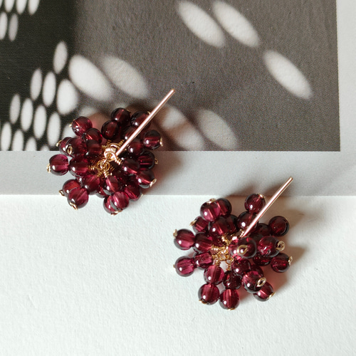 14kgf　モザンビークガーネットのひと粒雫チャーム 14kgf モザンビークガーネットのひと粒雫チャーム アクセサリー