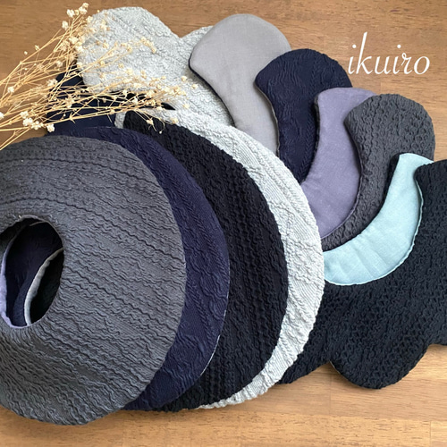 再販9】形が選べるアラン風ニットスタイ◯クリスマス◯お正月