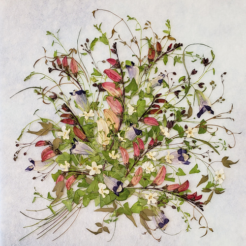 押し花額絵 「ブーケ」 その他アート ミント 通販 16888516｜Creema