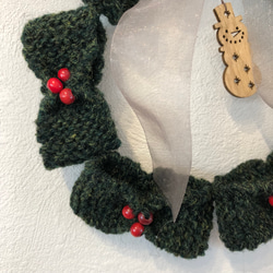 毛糸のクリスマスリース 5枚目の画像