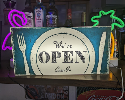 Lサイズ】OPEN フレンチ イタリアン 洋食 レストラン カフェ バー 店舗