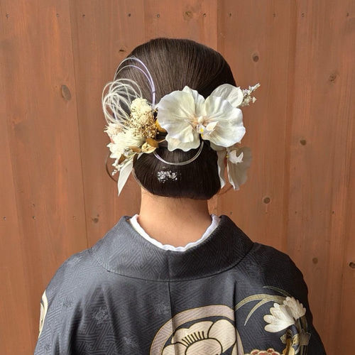 髪飾り 成人式 胡蝶蘭 髪飾り 成人式髪飾り 和装髪飾り 結婚式髪