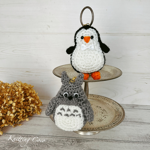 オーダーのお品です】ペンギン あみぐるみ 編みぐるみ ハンドメイド 