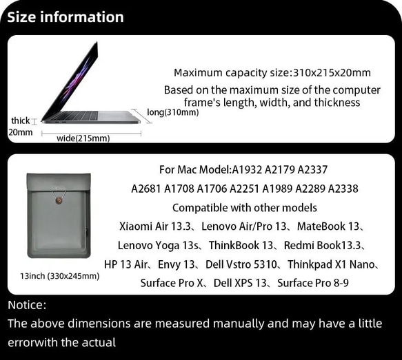 レトロラップトップケース　ノートPC 13インチ 11枚目の画像