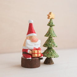 北欧  インテリア　木製【トントゥの クリスマス プレゼント】　木彫り　置物　 北欧雑貨  記念日　贈り物 2枚目の画像