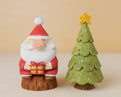 北欧 インテリア 木製【トントゥの クリスマス プレゼント】 木彫り