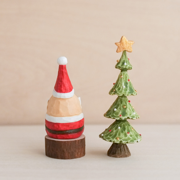 北欧  インテリア　木製【トントゥの クリスマス プレゼント】　木彫り　置物　 北欧雑貨  記念日　贈り物 5枚目の画像