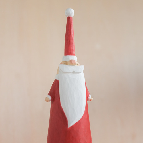 のっぽ サンタ トントゥ】クリスマス オーナメント 雑貨 木製