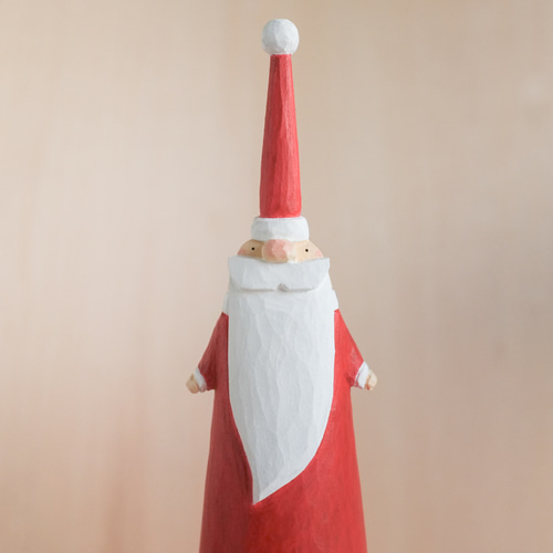 ドイツ工芸品 サンタとシカのギフトBOX 木製 木彫り クリスマス
