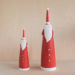 [Noppo Santa Tontu] 聖誕裝飾品雜項木製雕刻雕像 Nisse 斯堪的納維亞禮物 第1張的照片