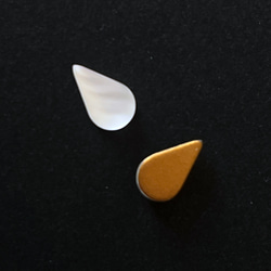 Glass stones Pear 約10mm×6mm [GLS-340]＊4個＊Vintage＊ 2枚目の画像