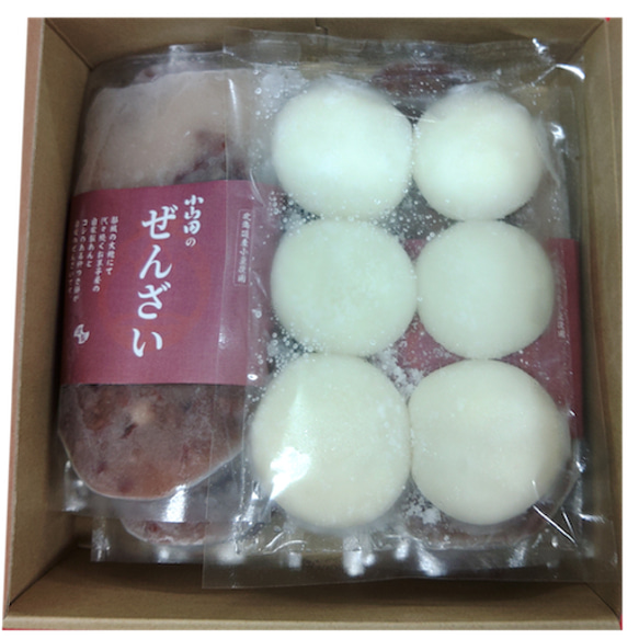 小山田のぜんざいセット 【冷凍便】栗ぜんざい 芋ぜんざい 杵つき餅 小豆 おしるこ ギフト 宮崎 都城 5枚目の画像