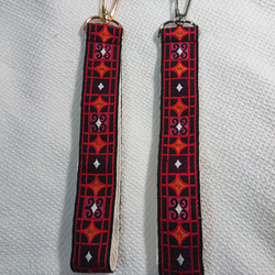 刺繍リボンのスマホハンドストラップ☆キーホルダー≪金具ゴールド≫ 9枚目の画像