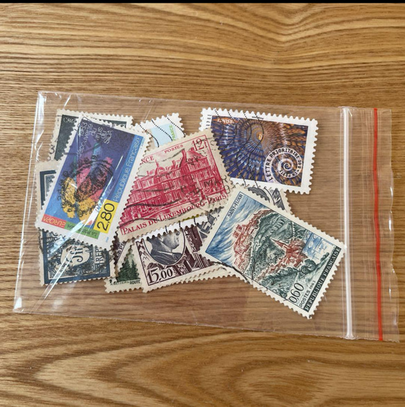 【フランス古切手】フランスの切手　大サイズ　10枚セット 7枚目の画像