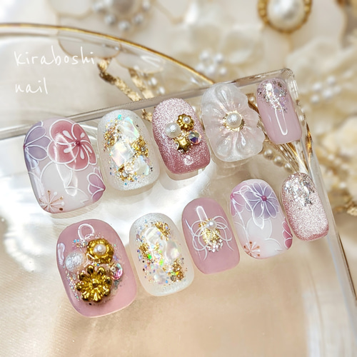 成人式・振袖・色打掛ネイル×注文時サイズ必須です♡【vol85①  