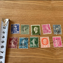 【フランス古切手】フランスの切手　10枚セット 1枚目の画像