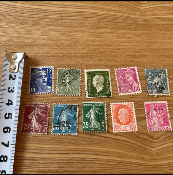 【フランス古切手】フランスの切手　10枚セット 1枚目の画像