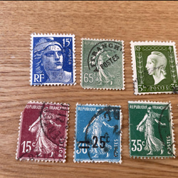 【フランス古切手】フランスの切手　10枚セット 2枚目の画像