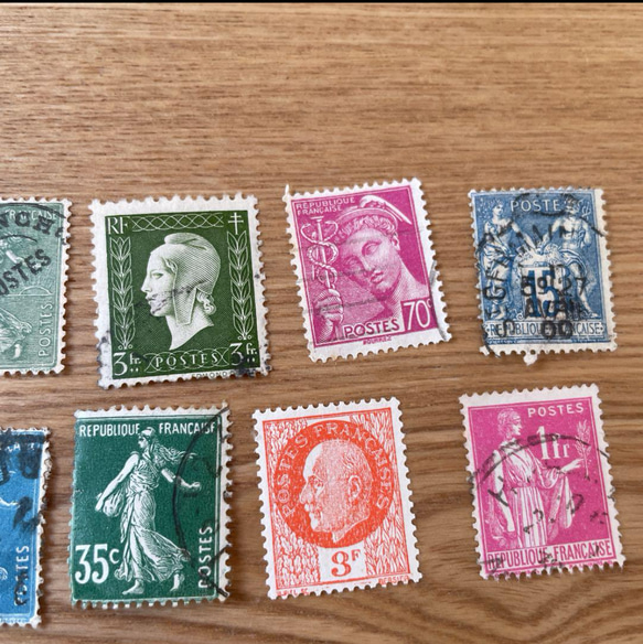 【フランス古切手】フランスの切手　10枚セット 4枚目の画像