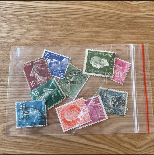 【フランス古切手】フランスの切手　10枚セット 5枚目の画像