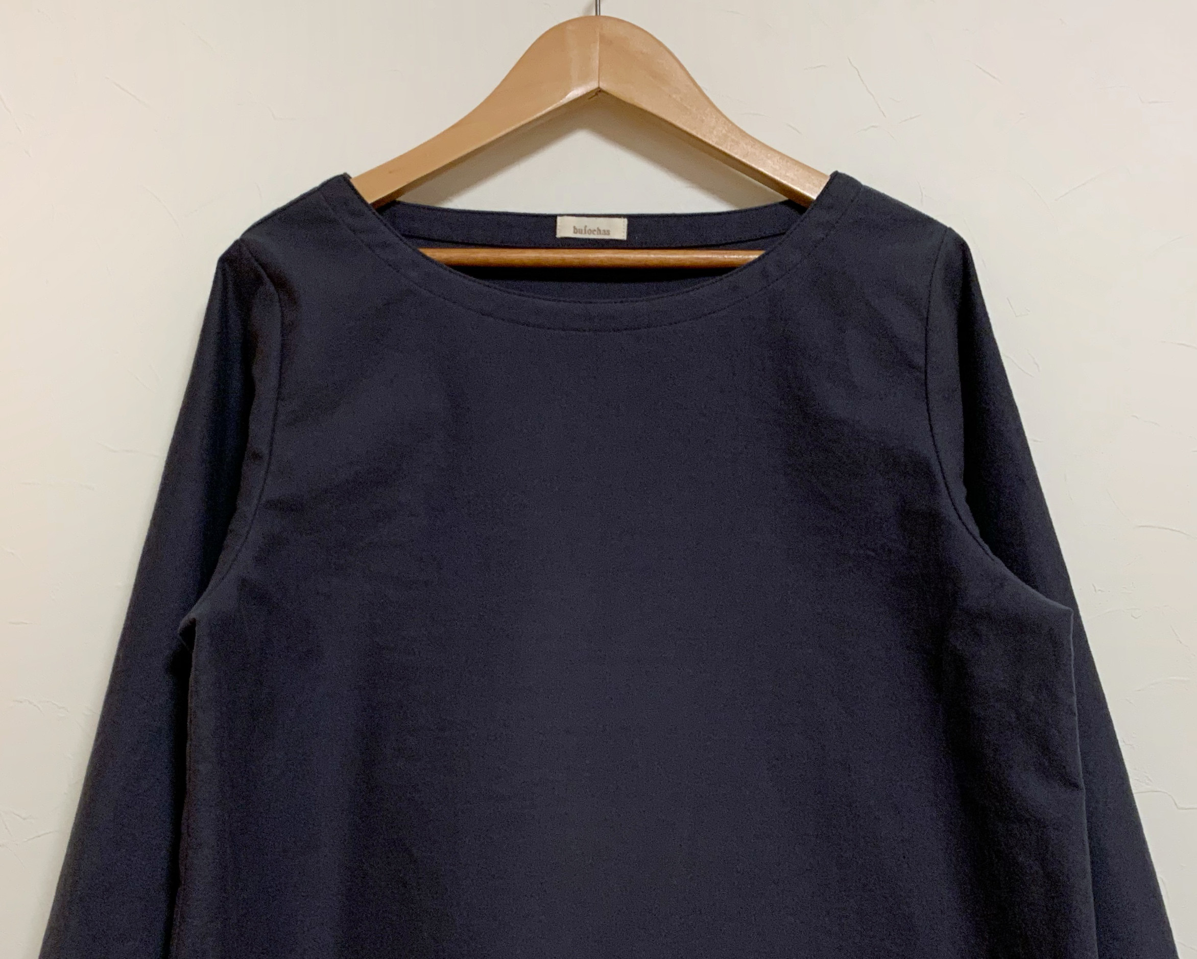 コットン起毛 Aラインワンピース(charcoal gray)