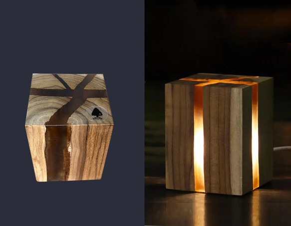 木の間接照明 Ⅲ Indirect lighting of wood 1枚目の画像