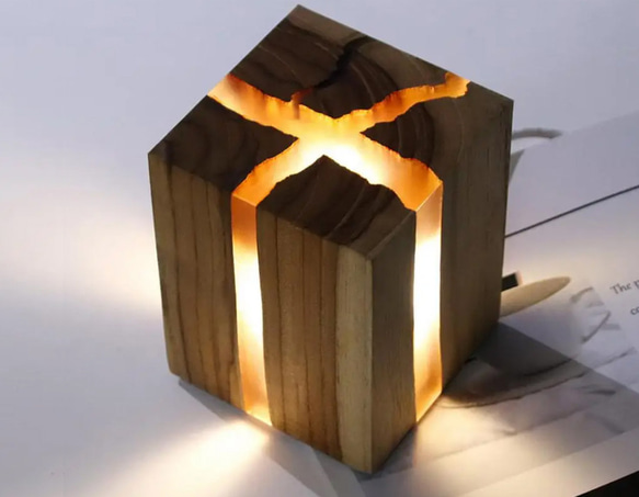 木の間接照明 Ⅲ Indirect lighting of wood 6枚目の画像